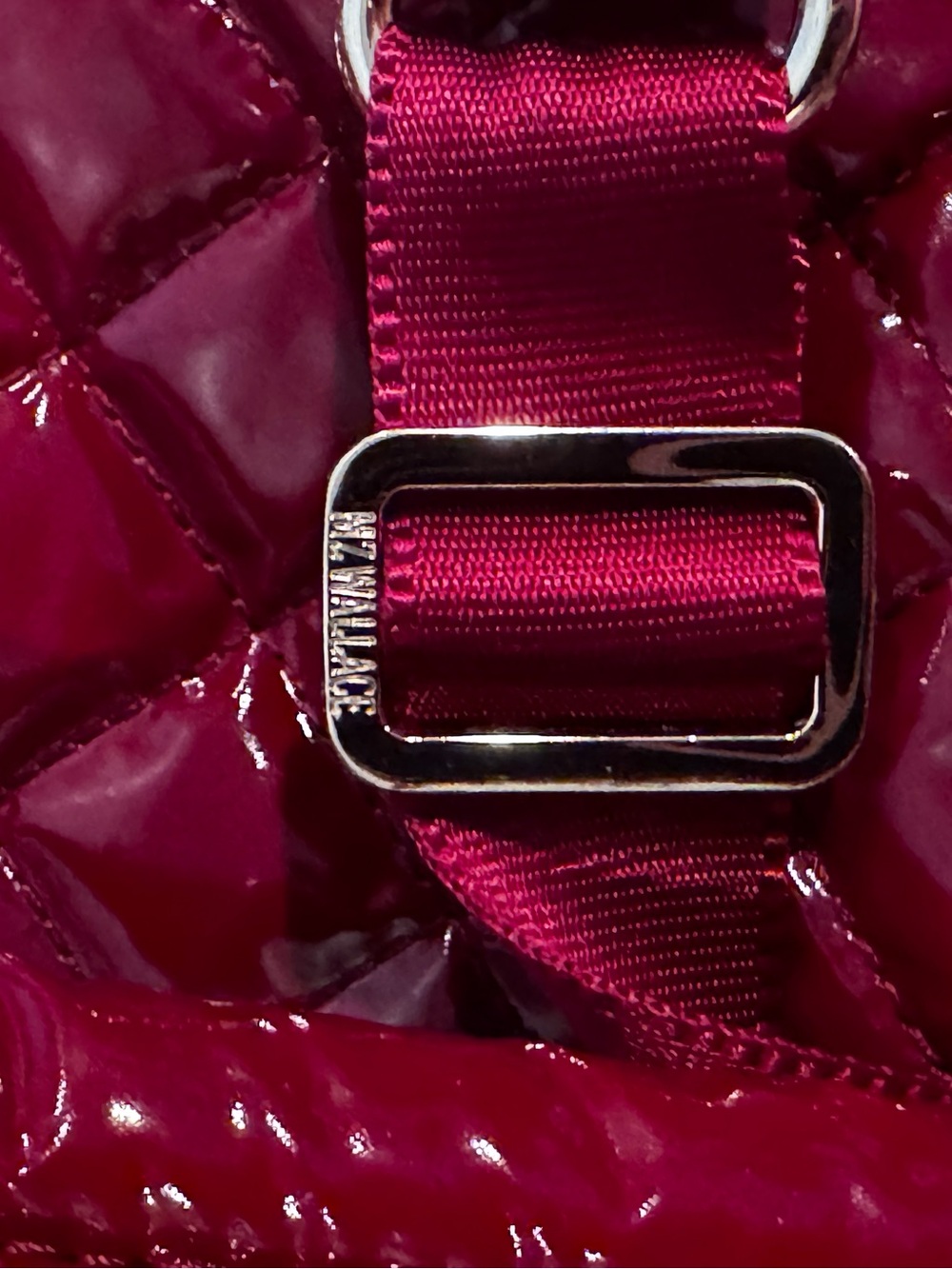 MZ WALLACE BACKPACK—Quilted “Cranberry Lacquer” with leather details - Picture 12 of 16